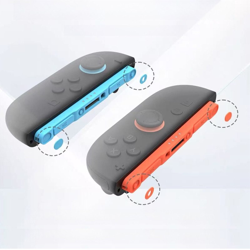 Magnetic Rail Wear-Resistant Stickers for Nintendo Switch 2 Joy-Con 2 Controller, 1:1 Molded PE Protective Pads with 3M Adhesive Backing, Blue & Orange Optional